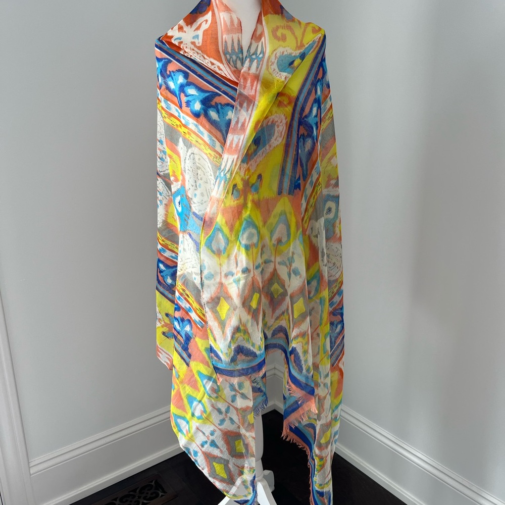 Multi colored wrap, sarong, scarf etc